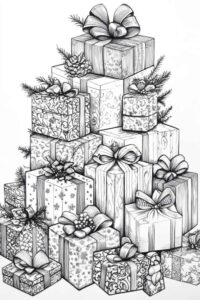 Desenho de Presente Desenho Colorir Imprimir 05