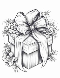Desenho de Presente Desenho Colorir Imprimir 07