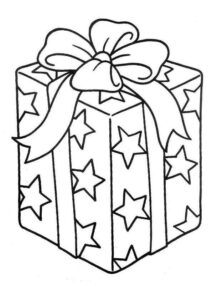 Desenho de Presente Desenho Colorir Imprimir 10