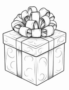 Desenho de Presente Desenho Colorir Imprimir 23