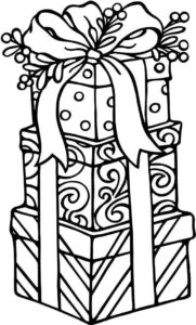 Desenho de Presente Desenho Colorir Imprimir 25