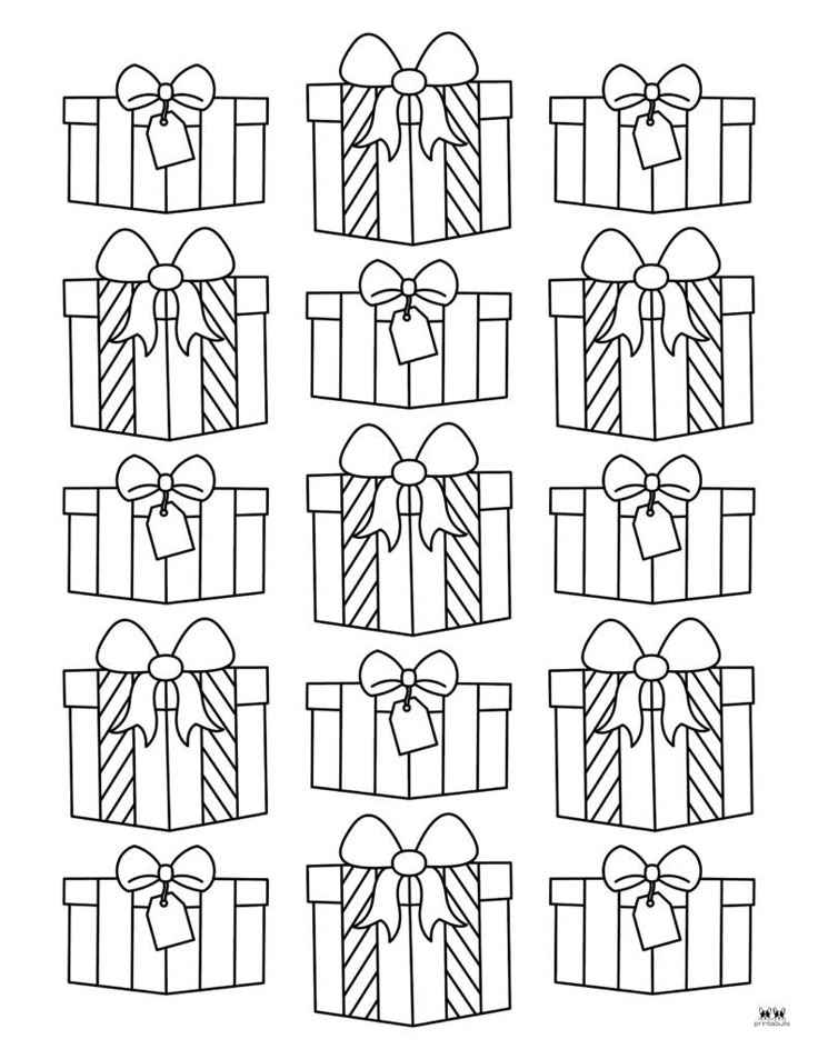Desenho de Presente Desenho Colorir Imprimir 29
