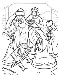Desenho de Presepio Desenho Colorir Imprimir 06