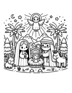 Desenho de Presepio Desenho Colorir Imprimir 10