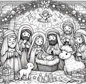 Desenho de Presepio Desenho Colorir Imprimir 12
