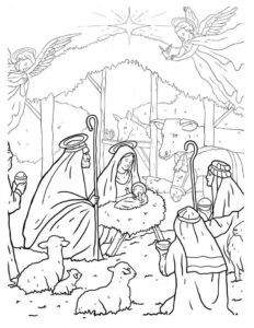 Desenho de Presepio Desenho Colorir Imprimir 13