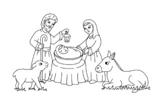 Desenho de Presepio Desenho Colorir Imprimir 16