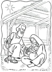 Desenho de Presepio Desenho Colorir Imprimir 17