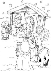 Desenho de Presepio Desenho Colorir Imprimir 18