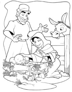 Desenho de Presepio Desenho Colorir Imprimir 19