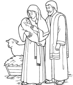 Desenho de Presepio Desenho Colorir Imprimir 24