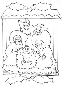 Desenho de Presepio Desenho Colorir Imprimir 25