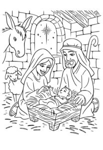 Desenho de Presepio Desenho Colorir Imprimir 26