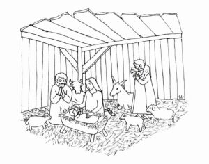 Desenho de Presepio Desenho Colorir Imprimir 28