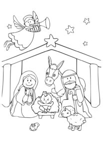 Desenho de Presepio Desenho Colorir Imprimir 29