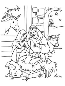 Desenho de Presepio Desenho Colorir Imprimir 33