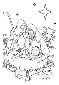 Desenho de Presepio Desenho Colorir Imprimir 34