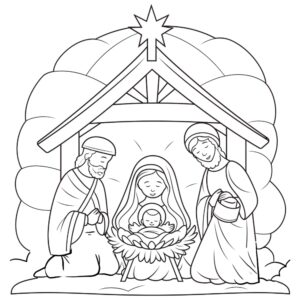 Desenho de Presepio Desenho Colorir Imprimir 35