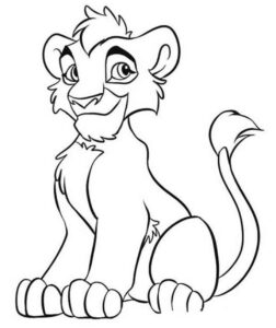 Desenho de Rei Leao Desenho Colorir Imprimir 01