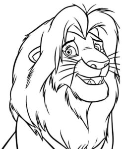 Desenho de Rei Leao Desenho Colorir Imprimir 06