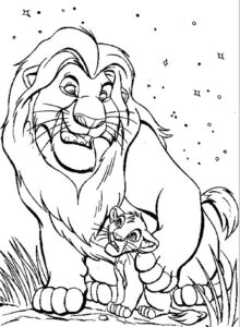 Desenho de Rei Leao Desenho Colorir Imprimir 14