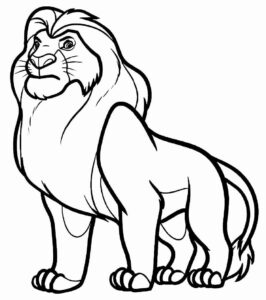 Desenho de Rei Leao Desenho Colorir Imprimir 25