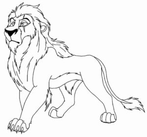 Desenho de Rei Leao Desenho Colorir Imprimir 30