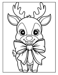 Desenho de Renas Desenho Colorir Imprimir 14