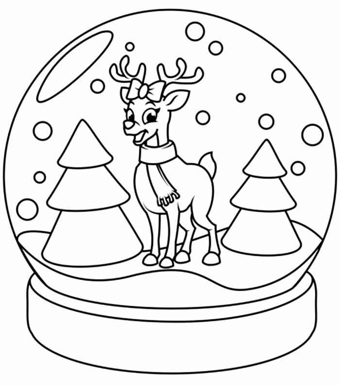 Desenho de Renas Desenho Colorir Imprimir 20