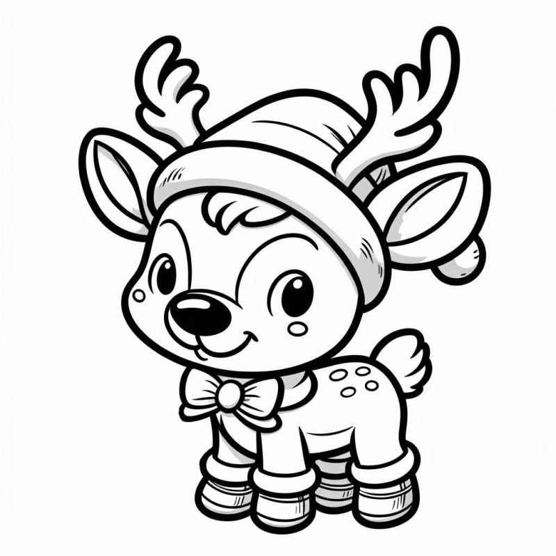 Desenho de Renas Desenho Colorir Imprimir 26