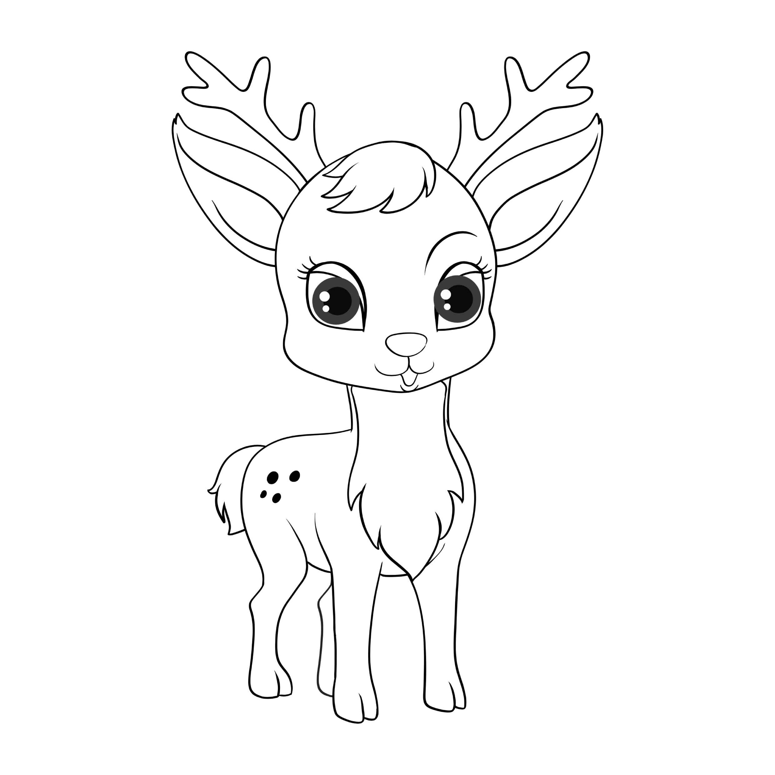 Desenho de Renas Desenho Colorir Imprimir 27