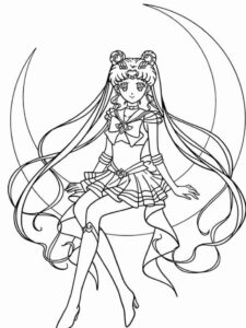 Desenho de Sailor Moon Desenho Colorir Imprimir 01