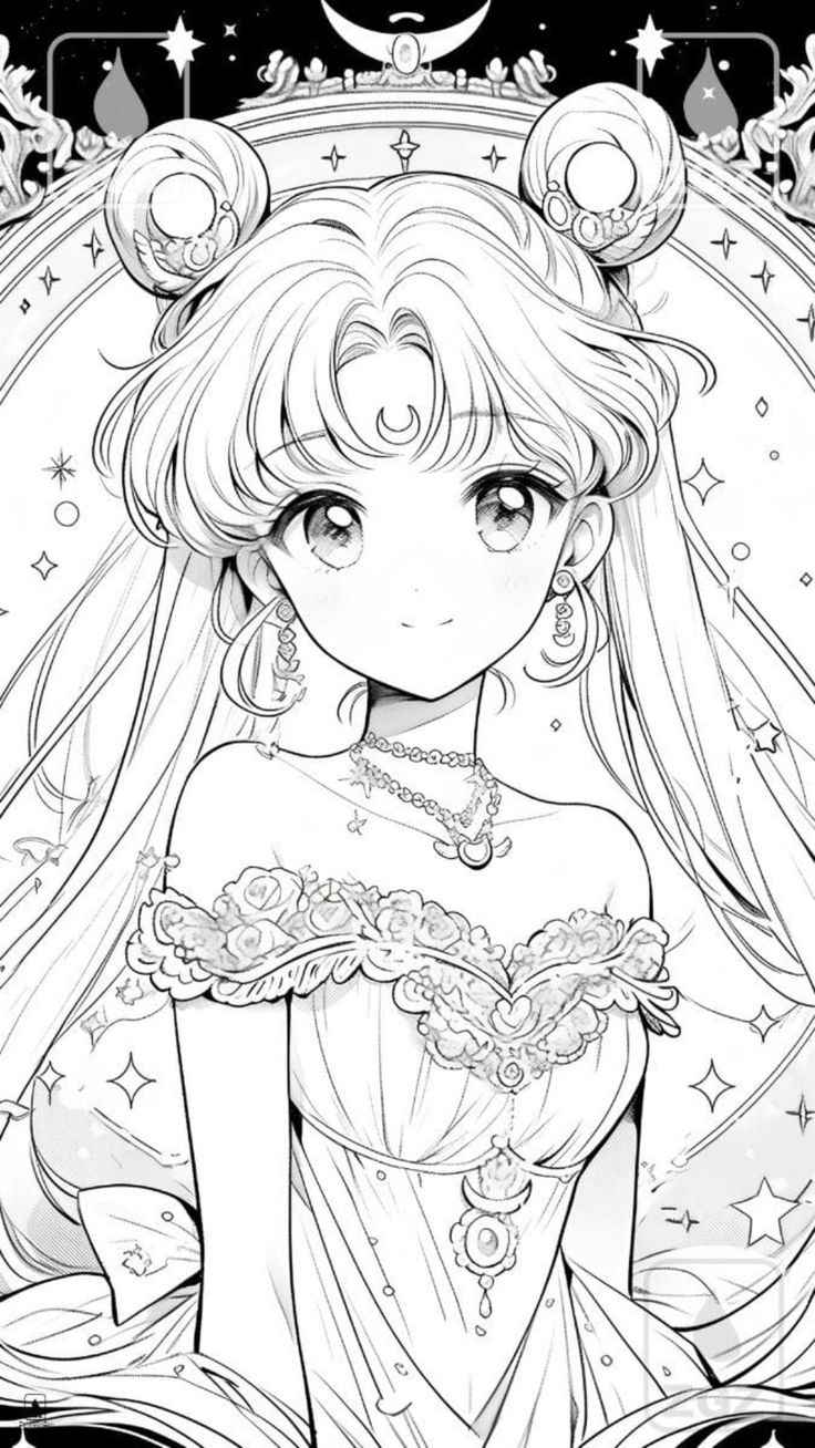Desenho de Sailor Moon Desenho Colorir Imprimir 02