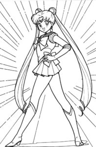 Desenho de Sailor Moon Desenho Colorir Imprimir 05