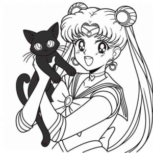 Desenho de Sailor Moon Desenho Colorir Imprimir 06