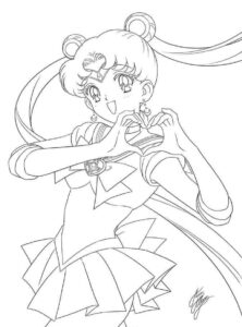 Desenho de Sailor Moon Desenho Colorir Imprimir 08