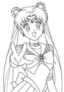 Desenho de Sailor Moon Desenho Colorir Imprimir 15