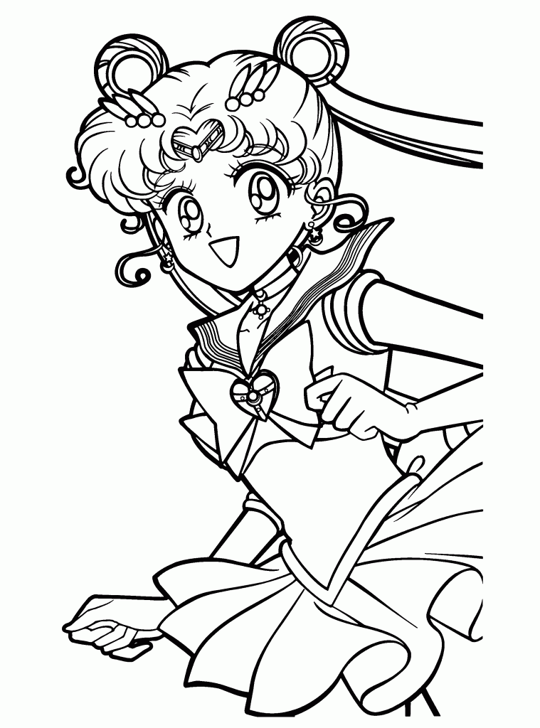Desenho de Sailor Moon Desenho Colorir Imprimir 24