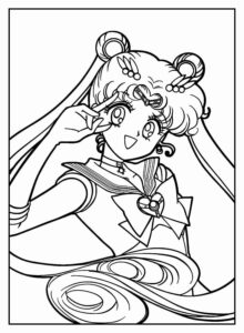 Desenho de Sailor Moon Desenho Colorir Imprimir 28