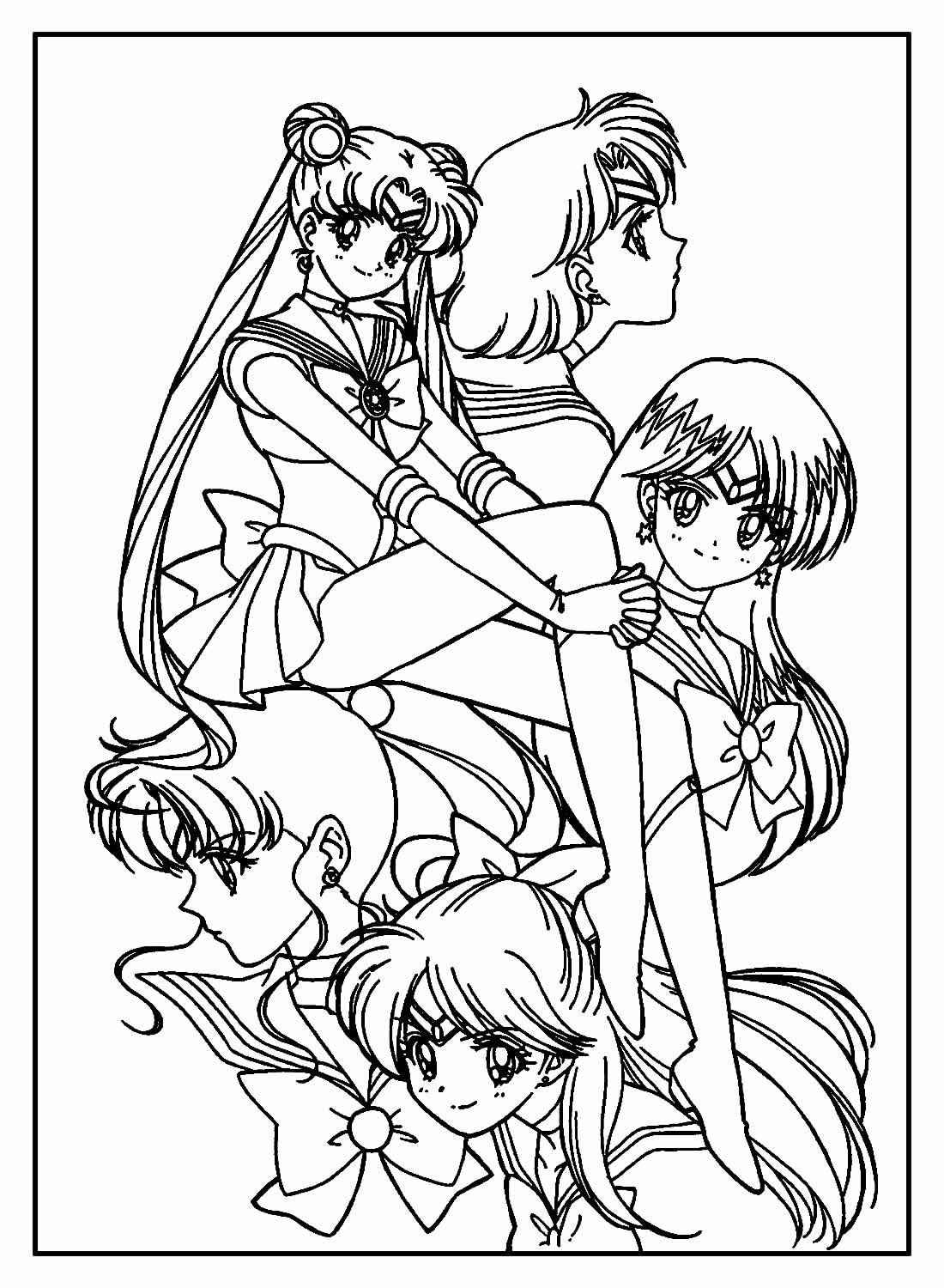 Desenho de Sailor Moon Desenho Colorir Imprimir 31