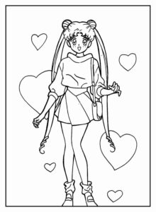 Desenho de Sailor Moon Desenho Colorir Imprimir 33