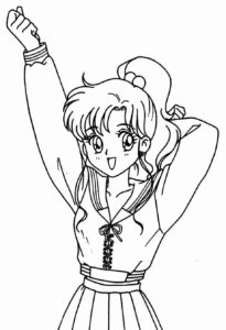 Desenho de Sailor Moon Desenho Colorir Imprimir 34