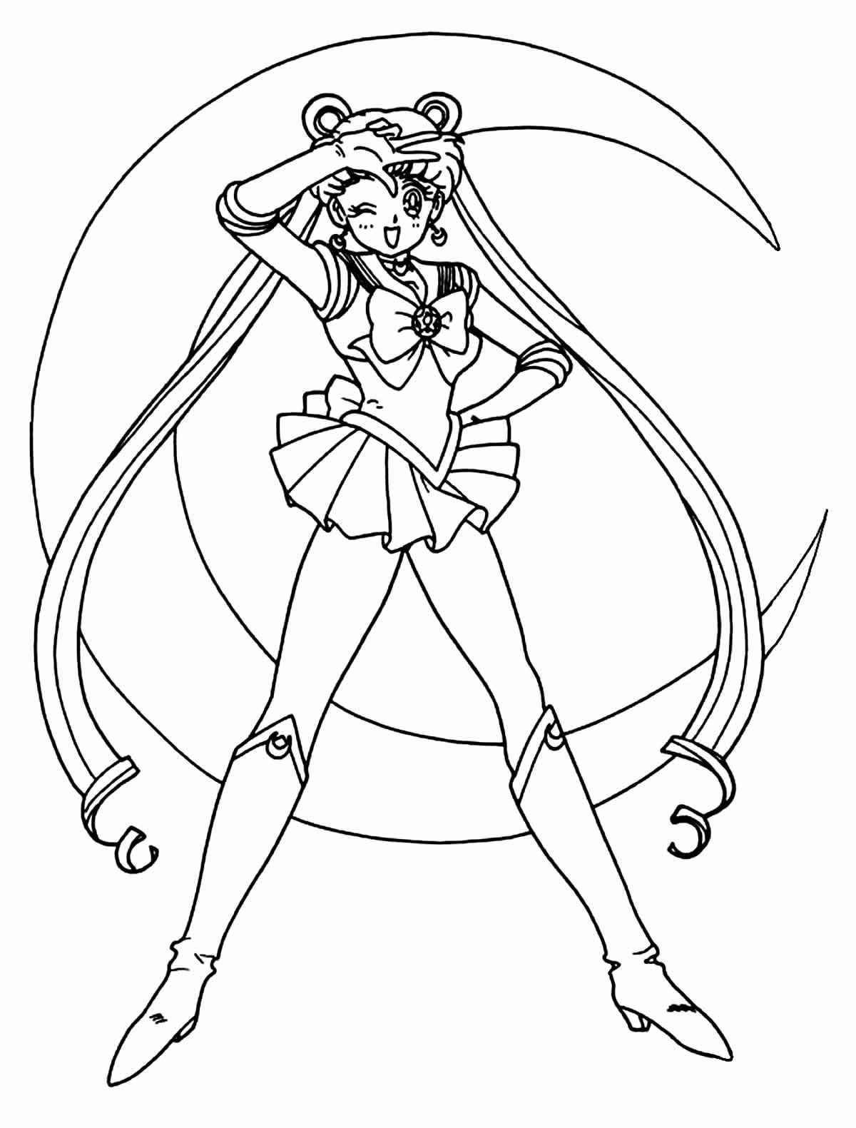 Desenho de Sailor Moon Desenho Colorir Imprimir 42