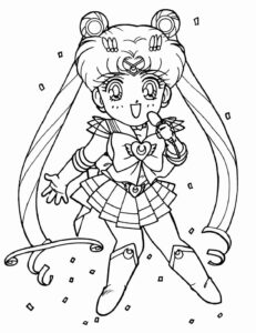 Desenho de Sailor Moon Desenho Colorir Imprimir 44