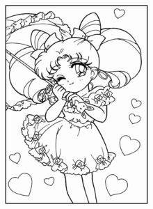 Desenho de Sailor Moon Desenho Colorir Imprimir 45