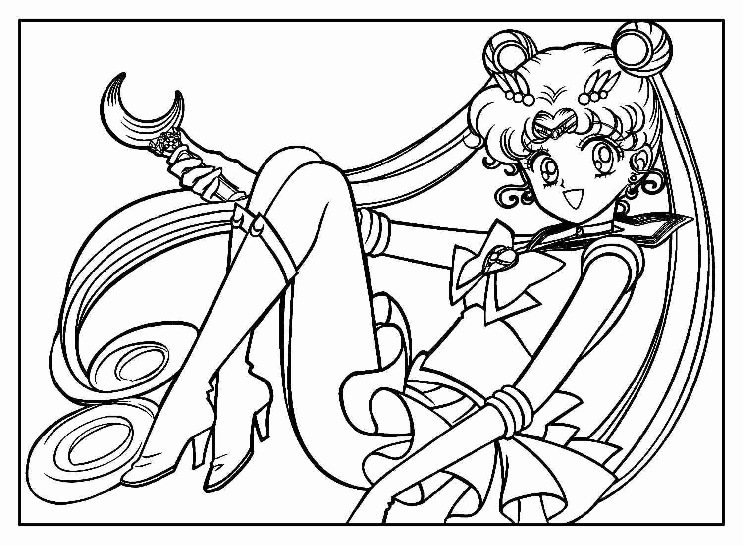 Desenho de Sailor Moon Desenho Colorir Imprimir 55