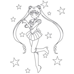 Desenho de Sailor Moon Desenho Colorir Imprimir 56