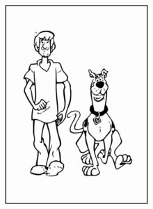 Desenho de Scooby Doo Desenho Colorir Imprimir 06