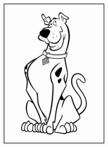 Desenho de Scooby Doo Desenho Colorir Imprimir 08