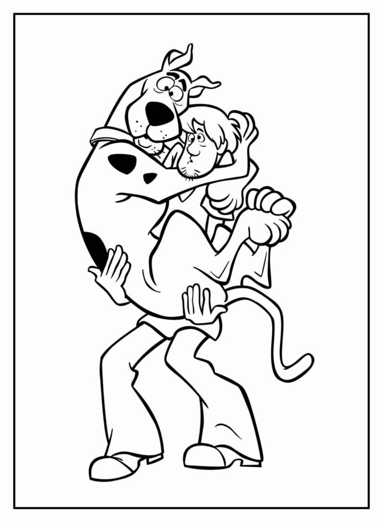 Desenhos do Scooby Doo para Imprimir e Colorir